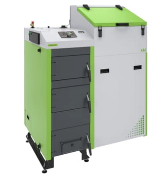 Kocioł BIO SPARK 14 kW prawy TECH 2 na paliwo stałe SAS KOT-BIOSPA-014-P-T2