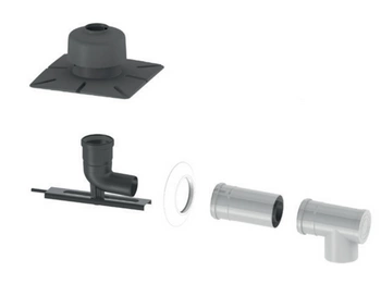 Zestaw w szacht  060/100 - 080mm z zakończeniem PP JEREMIAS BOXTWPL10060/100-080