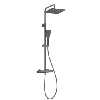 Deszczownia Deante Titanium NAC D4HT z baterią natryskową termostatyczna