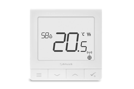 Regulator temperatury z czujnikiem wilgotności, 230V SQ610 SALUS