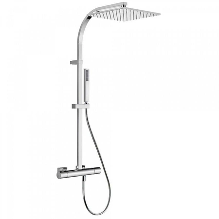 TRES Zestaw termostatyczny natryskowy (bateria termostatyczna + deszczownica + słuchawka + wąż) TRESMOSTATIC 21139501