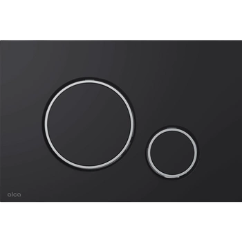 Przycisk sterujący ALCADRAIN M778 THIN do systemów podtynkowych, czarny-mat/chrom-połysk