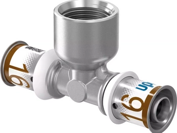 Trójnik z gwintem wewnętrznym Uponor Press PLUS 1070595 16-RP1/2