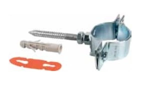 Obejma Valsir VS0395004 M10 fi 56 ocynkowana ze śrubą i kołkiem do punktów stałych i przesuwnych