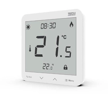 Regulator pokojowy ST-297z v3 TECH Sterowniki WG.11.0492 podtynkowy przewodowy biały