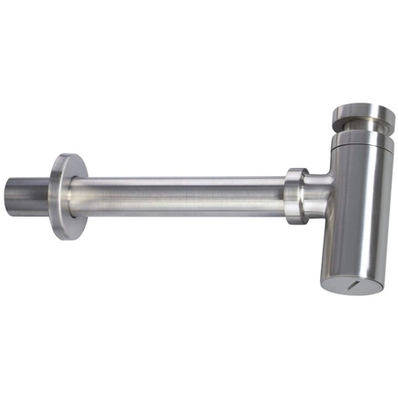 Syfon do umywalki Deante NHC F31K okrągły z regulowaną wysokością , stal szczotkowana