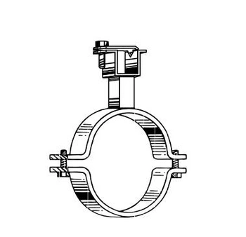 VALSIR Ocynkowana obejma do punktów stałych i montażu na szynach 90 VS0420165