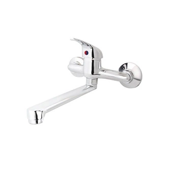 Bateria umywalkowa DELFIN DEL 273540 RIVIA ścienna głowica 35