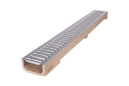 Korytko niskie z rusztem oc. KL. A15, H60, L - 1,0m STORA-DRAIN SE10061100N