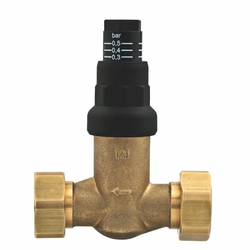 Zawór upustowy różnicy ciśnień DU z nastawą, prosty, 0,1÷0,5 bar, GW G3/4