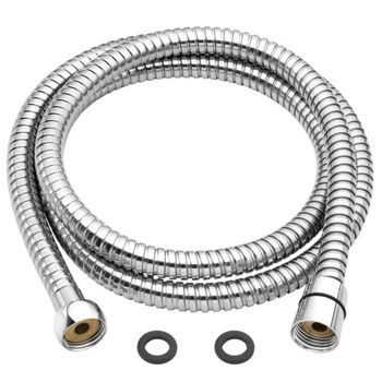 Wąż natryskowy 150 cm o podwójnym splocie chrom Invena AW-41-150-G