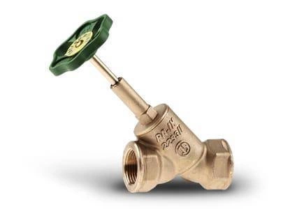 Zawór grzybkowy skośny DN 50 mosiężny AGAFLEX 40150550