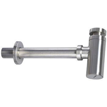 Syfon do umywalki Deante NHC F31K okrągły z regulowaną wysokością , stal szczotkowana