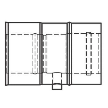 Odskraplacz poziomy 80/125 VIESSMANN 7419738