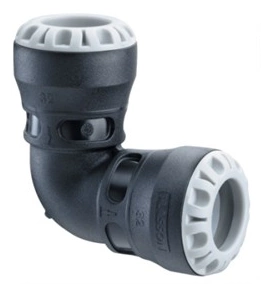 Kolano 90° PE-PE (PUSH FIT-1005) FI 40X40 (wciskane) PLASSON 1005U0040