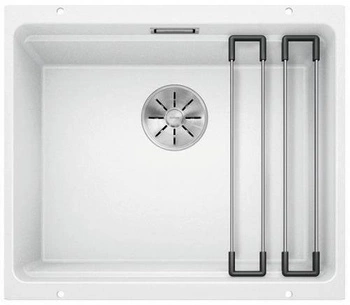 Komora ETAGON 500-U Silgranit PuraDur Biały, InFino, szyny BLANCO 522231