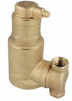 Separator powietrza FAR 302, z odpowietrznikiem automatycznym, ruchome przyłącza Rp1'' AFRISO 7773020