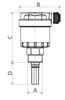 Odpowietrznik automatyczny z zaworem odcinającym 1/2