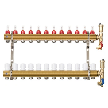 Rozdzielacz ogrzewania podłogowego Reiter RMOP#210-KOSA-12 12 obwodów bez złączek