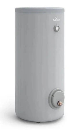 Wymiennik c.w.u. do pomp ciepła Galmet SGW(S) Maxi 250 v2 26-258570N z podwójną wężownicą spiralną 2.9m2, emaliowany, stojący, poliuretan, PVC biały