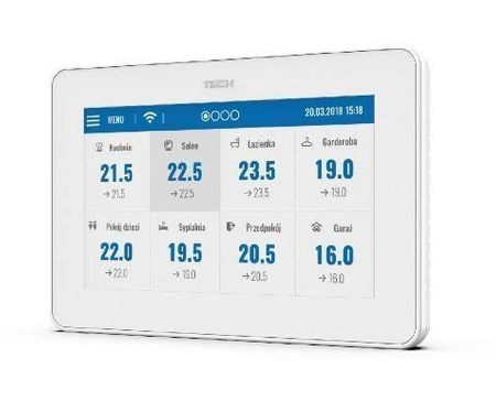 Panel kontrolny + moduł WiFi M-9r TECH Sterowniki WG.11.0249 przewodowy biały