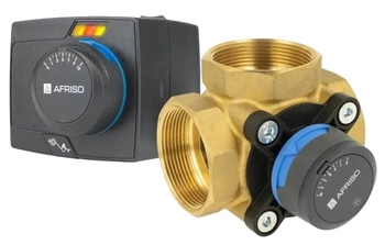 Zestaw regulacyjny Afriso ProClick 1338754 3-drogowy obrotowy zawór mieszający ARV 387 Vario ProClick DN50 Rp2