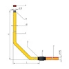 Przyłącze gazu stalowe z rury preizolowanej, PE32 x GZ 1