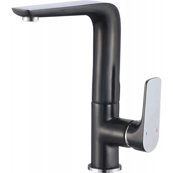 Bateria SENJA black-chrome zlewozmywakowa stojąca HYDROLAND B655.CZ-CH