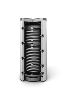 Zbiornik buforowy z dwiema wężownicami spiralnymi SG(B) 1000 l, stojący, izolacja Neodul, skay GALMET 72-100600