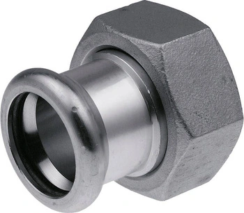 Śrubunek z płaskim uszczelnieniem GW Inox - 28 G1 1/4