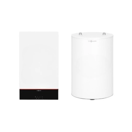 Pakiet Kocioł gazowy jednofunkcyjny VIESSMANN Z031459 Vitodens 100-W 25 kW + zasobnik Vitocell CUGA 100 l