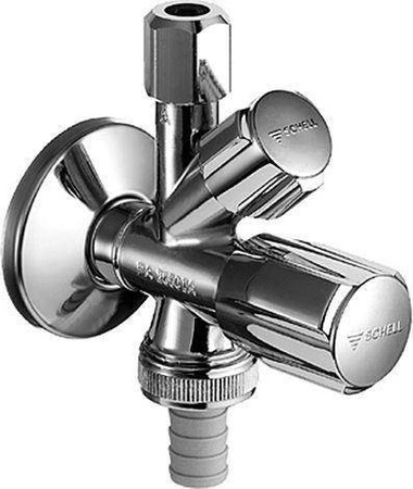 Kombinowany zawór kątowy SCHELL 035510699 comfort 1/2' chrom Z AZZ