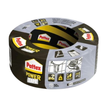 Taśma naprawcza srebrna 48 mm 50 m Pattex Power Tape 1677469
