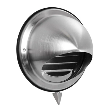 Czerpnia-wyrzutnia ścienna Alnor UVLA-250 chromoniklowa z okapnikiem