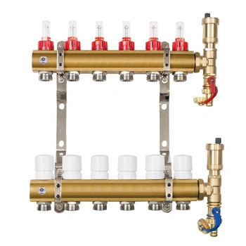 Rozdzielacz ogrzewania podłogowego Reiter RMOP#210-KOSA-06 6 obwodów bez złączek