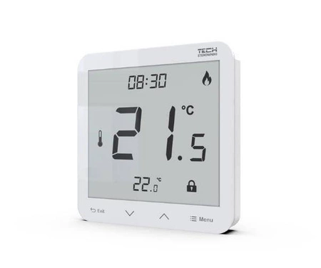 Regulator pokojowy R-9s PLUS TECH Sterowniki WG.11.0309 natynkowy przewodowy biały