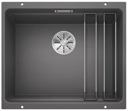 Komora ETAGON 500-U Silgranit PuraDur Szarość skały, InFino, szyny BLANCO 522228