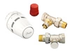 Zestaw termostatyczny z głowicą Regus, zawór RA-N prosty DN 15 i odcinający RLV-S Danfoss 015G5304