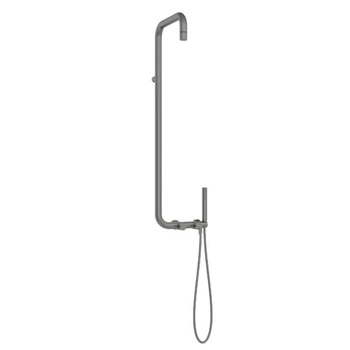 Deszczownia Deante Silia NQS D4XM z baterią mieszaczową titanium