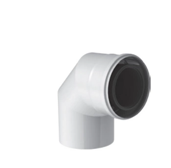 Kolano 87° Ø80/125 mm białe JEREMIAS TWPL64080/125