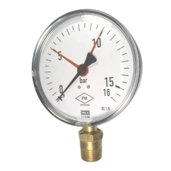 Manometr WIKA  111.10.100  60 Bar dolny M20X1,5 stal czarna 7400058