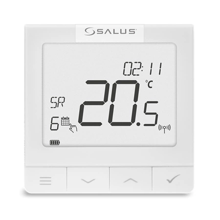 Ultra-cienki bezprzewodowy regulator OpenTherm, akumulatorowy WQ610RF SALUS