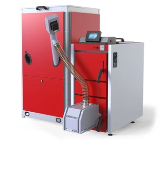 Kocioł automatyczny 5 klasa DELTA EKOPELL 20 kW LEWY na paliwo stałe DEFRO KCO-D-20-EP-L
