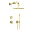 Komplet podtynkowy Deante Silia NQS R9YK złoto szczotkowane z głowicą natryskową
