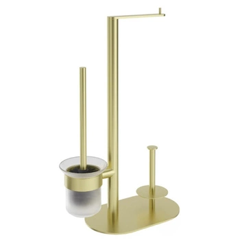 Stojak na papier Deante Round 3-funkcyjny złoto szczotkowane