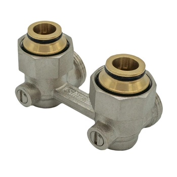 System przyłączeniowy dwururowy kątowy 3/4