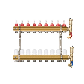 Rozdzielacz ogrzewania podłogowego Reiter RMOP#210-KOSA-09 9 obwodów bez złączek