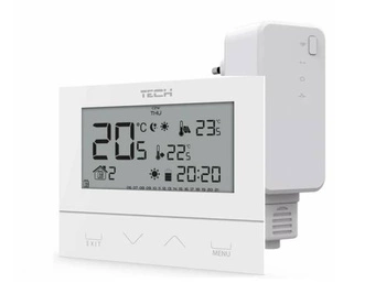 Regulator pokojowy dwustanowy ST-292 v2 TECH Sterowniki WG.11.0421 bezprzewodowy biały