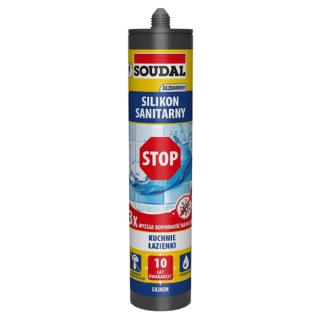 Silikon sanitarny SIL STOP SOUDAL bezbarwny 280ml