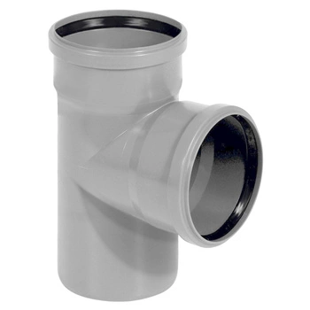 Trójnik kanalizacyjny FI 75/75 45° PP KANPLAST TR PP 075/075/45